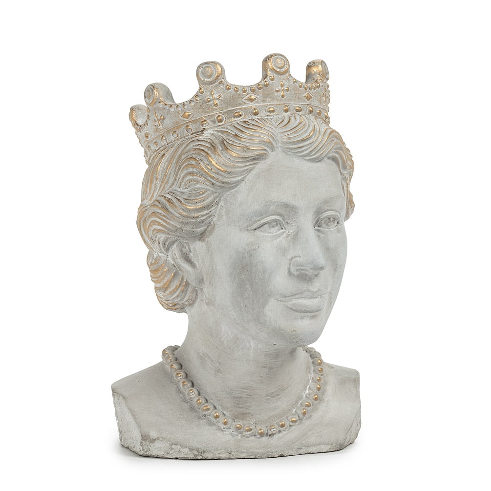 Set of 4 Large Queen Head Planter