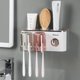 thumbnail image 1 of Soporte para cepillos de dientes, decoración de baño, con dispensador de pasta de dientes, 1 of 8