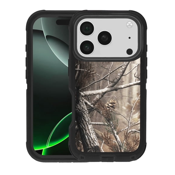 Heavy Duty Protective Case for iPhone 17 Pro Max - Camo Black