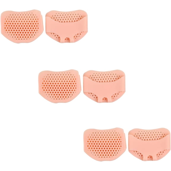 Metatarsal Pads for Women and Men Foot Pads Forefoot Pads Ball of Foot Cushions Soft Gel Pads for Pain Relief - Peach, 3 Pairs