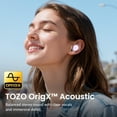 thumbnail image 3 of TOZO A1 Mini Bluetooth Earbuds Wireless Headphones, 32H, AI Noise Cancelling Mic, Stereo Bass, Clear Calls, Lightweight IPX5 Waterproof, App 32EQ, Purple, 3 of 9