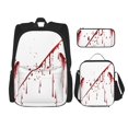 thumbnail image 1 of Easygdp Bloody Hand Mochila para Niños y Niñas con Set de Caja de Almuerzo y Estuche para Lápices 3 en 1, Mochila Escolar Estampada para Adolescentes, 1 of 7