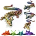 thumbnail image 3 of Dragon Toy FOTN, impreso en 3D, articulado, 76 cm, rojo, amarillo y azul, 3 of 5