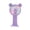 Purple L, variant on Guodhu Mini USB Rechargeable Handheld Fan with LED Light Effects, 3 Speed Portable Outdoor Small Cooling Fan, Quiet Plastic Pocket Student Fan for Summer Travel Camping, Blue(Blue J)
