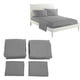 thumbnail image 5 of Juego De Cama Sencillo, Suave Y Cómodo Con Fina Artesanía Para El Hogar Del Hotel De Negocios, Fibra Química, 5 of 7