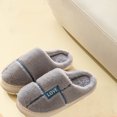 thumbnail image 7 of BONIXOOM Slippers For Women Indoor Clearance None Block V-Day Casual Winter Running Shoes For Women Gray Size 40-41, 7 of 7