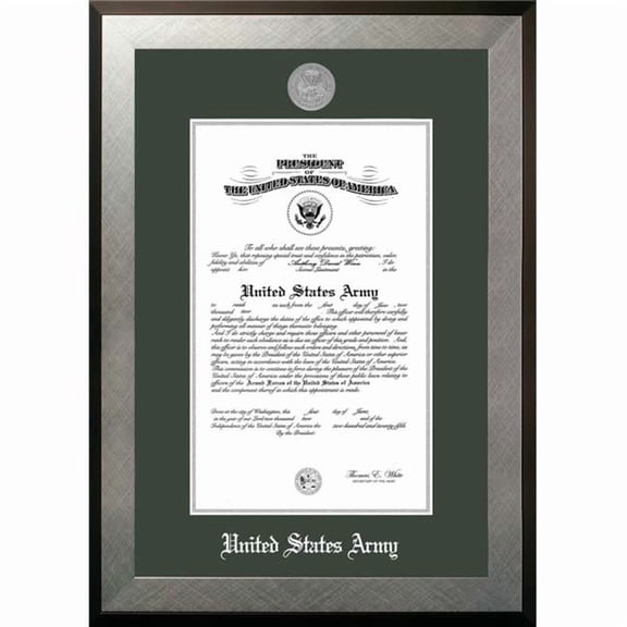 Campus Images ARCHO0028.5x11 8.5 x 11 in. Patriot Frames Army Certificate Honors Silver Frame with Silver Medallion