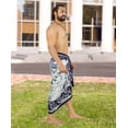 thumbnail image 5 of HAPPY BAY Men's Pareo Bath Trunk Swimming Dashiki Sarong Beach Wrap One Size Space, Fish Summer Vacation Party, 5 of 5