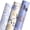 Dusty Blue, variant on Birthday Wrapping Paper Iridescent Gift Wrapping Paper Mini Roll, 3 Rolls Happy Birthday Polka Dots Stripes Printed Assortment - 17 inch x 120 inch(10feet) Per Roll