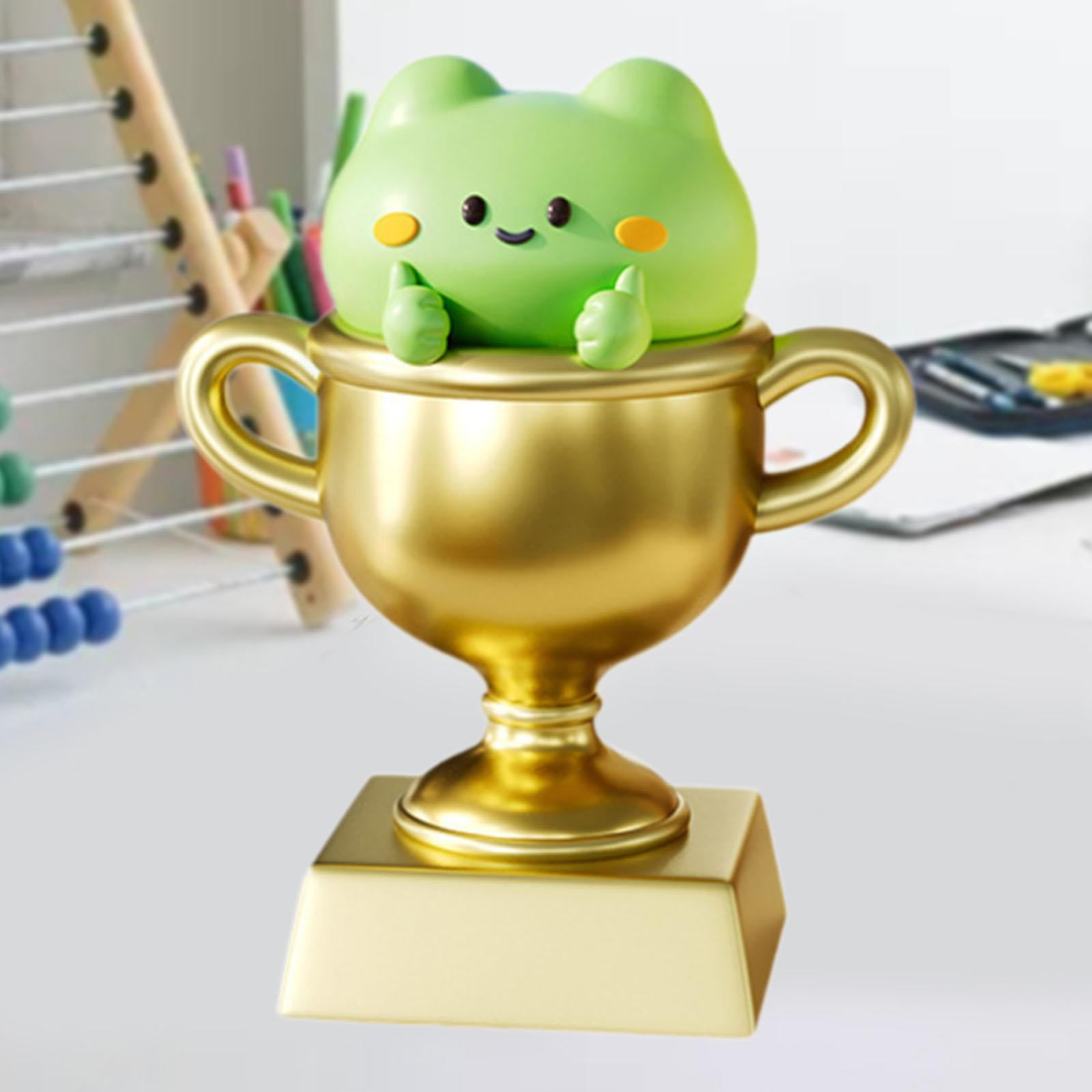 CoudarTitie Award Trophy Artwork Compact Size Resin Medals Decor Trophy Cup Award Statue for