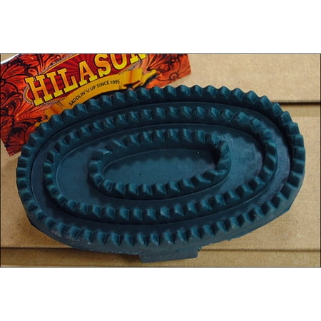Soft Rubber Curry Comb - HUNTER GREEN HILASON HORSE TACK SOFT RUBBER JUNIOR CURRY COMB
