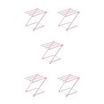 thumbnail image 3 of relayinert Convenient Towel Organizer 45cm Wide Separation Space Waterproof Good Air Circulation 4 Towels Simultaneously Foldable Pink 5Set, 3 of 6