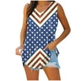 thumbnail image 2 of Vetsdori Womens 4th of July Tank Tops Summer Sleeveless Tshirts Red White and Blue Work Casual Independence Day Patriotic Fashion Tops for Junior Camisole, 2 of 6