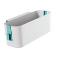 thumbnail image 4 of Organizador de almacenamiento para mesita de noche, bolsa colgante para cama, revistero, contenedor con doble gancho Verde, 4 of 9