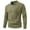 Green, variant on Mens Sweater V Neck Pullover Sweaters Lightweight Casual Fall Spring Long Sleeve Cable Knit Textured Collared Sweater Tops Gray L