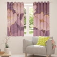 thumbnail image 5 of Erosebridal Girly Purple Blackout Curtains Women Abstract Lotus Curtains & Drapes, Modern Aesthetic Curtains Floral Flower Black Out Curtains, Oriental Style Window Drapes, 5 of 6
