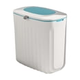 thumbnail image 2 of Neinkie Kitchen Compost Bin, Hanging Trash Can with Lid, Kitchen Cabinet Door Under Sink Plastic Garbage Can Compost Bin Wall Mounted Slide Open, 2 of 7