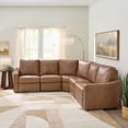 thumbnail image 2 of Better Homes & Gardens Allen Faux Leather Power Reclining Sectional, Cocoa, 2 of 15