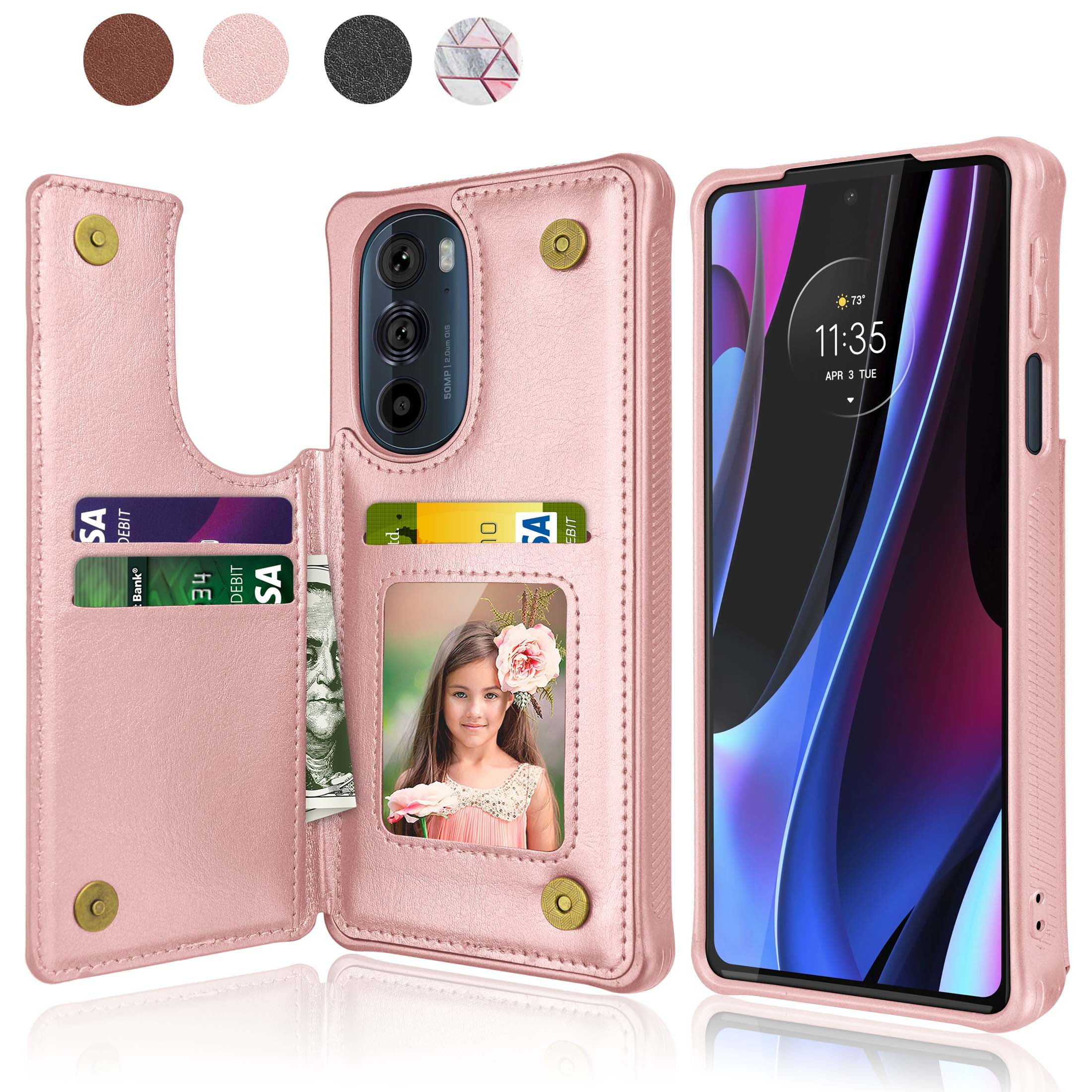 Cases for Motorola Moto Edge+ 5G UW 2022 / Moto Edge 30 Pro, Njjex PU