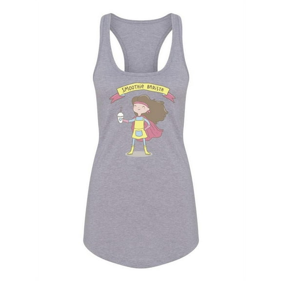 Smoothie Barista Racerback Tank Women -Image by Shutterstock, Female Medium