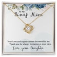 thumbnail image 3 of To My Bonus Mom Infinity Knot Necklace Message Card, 3 of 17