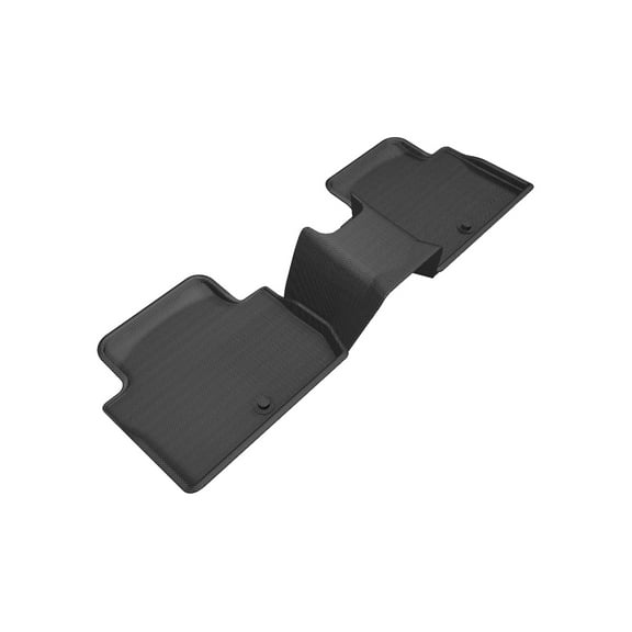 3D MAXpider Custom Fit KAGU Floor Mat (BLACK) Compatible with KIA STINGER 2018-2023 - Second Row