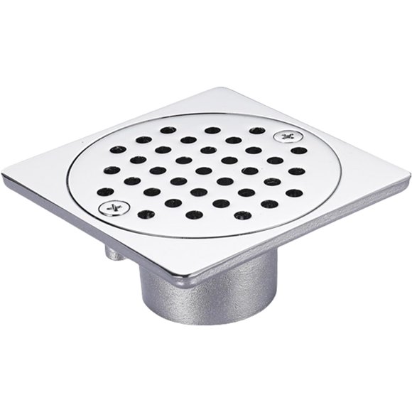 Square Shower Floor Drain Large Flows Square Floor Strainer Brass Drainer Shower Strainer Filter Easily To Install