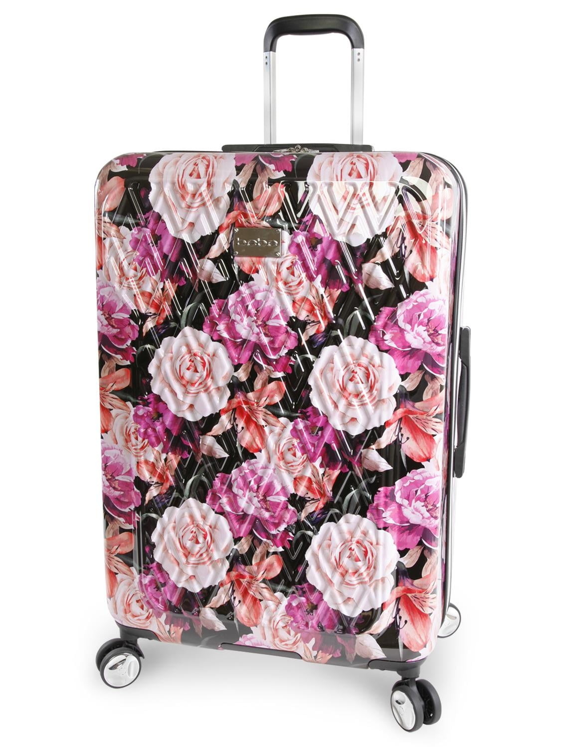 floral hardside luggage