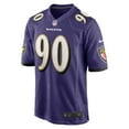 thumbnail image 2 of Men's Nike David Ojabo Purple Baltimore Ravens Player Game Jersey, 2 of 4