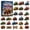 Christmas Tractors Advent, variant on Christmas 24 Pcs 2D Acrylic Hanging Ornaments Engineering Vehicle Advent Calendar, Christmas Tree Hanging Ornament and Keychain, Christmas Gift for Kids