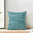 thumbnail image 3 of Aqua Teal Cream Polka Dot Pillow Covers 20x20 Inch Set of 2 Boho Outdoor Decor Throw Pillows for Couch Modern Design Watercolor Aesthetic Decorative Cushion Cases for Home Sofa Bed Decorations, 3 of 6