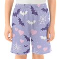 thumbnail image 2 of Bat and Webs Pattern Athletic Shorts Breathable with Comfort Fit Drawstring Casual Sweatshorts Medium, 2 of 9