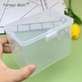 thumbnail image 4 of Clear Rectangle Mini Storage Containers Box with Lid, Rectangular Containers Case for Pills, Jewellery, Tiny Bead, Herbs, Craft Items, 2 Pack, 4 of 8