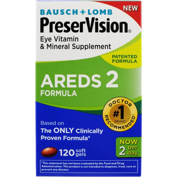 PreserVision Areds 2 Formula Eye Vitamin and Mineral Supplement, 120