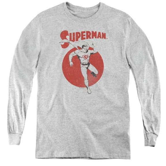 Superman - Vintage Sphere - Youth Long Sleeve Shirt - X-Large