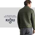 thumbnail image 5 of KIGILI Classic Men's Jackets, Regular Fit, Coats for Men, Classic Coat, Polyester, Windbraker, Long Sleeve, 48 to 66 | 50 - Green, 5 of 6
