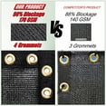 thumbnail image 3 of ColourTree Customized Size Fence Screen Privacy Screen Black 5' x 42? - Commercial Grade 170 GSM - Heavy Duty - 3 Years Warranty - Cable Zip Ties Included, 3 of 5