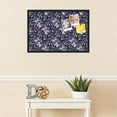 thumbnail image 3 of PinPix 30x20 Custom Cork Bulletin Board Vintage Japanese Floral Navy Poster Board Has a Fabric Style Canvas Finish, Framed in Vintage Japanese Floral Navy, by ArtToFrames (PinPix-1542), 3 of 5