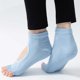 thumbnail image 4 of 2 pares de calcetines de Yoga sin dedos para mujer, calcetines de Pilates con empuñaduras, calcetines de algodón antideslizantes con punta abierta para Pilates, danza de Ballet de barra pura, 4 of 5
