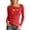 Red, variant on Summer Long Sleeve T Shirt Asymmetric Slim Fit Casual Basic Top for Daily Wear Fit Mom Women's Long Sleeve Shirts Women Workout Tops Compression Long Sleeve Women Athletic Tops for Women Loose Fit