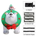 thumbnail image 2 of Oso Polar Inflable Navideño de 2.4 m con Luces LED para Exterior, 2 of 8
