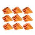 thumbnail image 1 of 20 Pcs Support de Drapeau en Plastique Plaqué Or Support de Mât de Drapeau Créatif Base de Mât de Drapeau Base Fixe de Drapeau (en Forme de Pyramide Dorée), 1 of 5