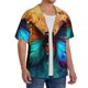 thumbnail image 2 of Fotbe Vibrant Rainbow Butterfly A Camisa Estampada de Manga Corta para Hombre, Casual de Verano, Estilo Playero, Sin Arrugas-Medium, 2 of 5