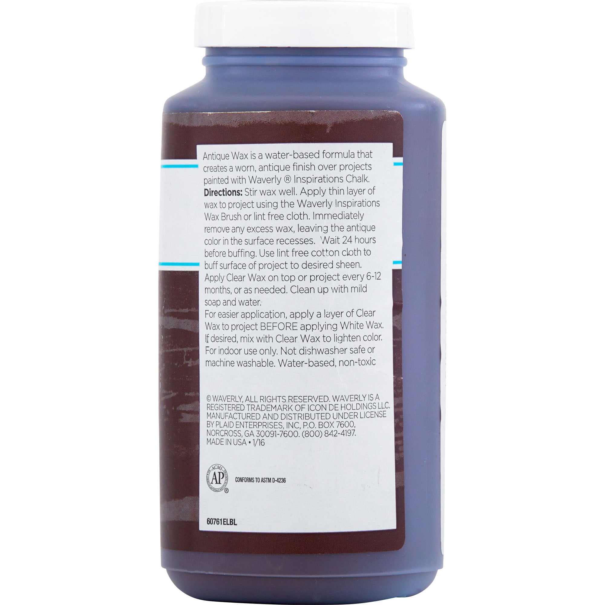 Waverly Inspirations Chalk Paint Wax, Ultra Matte, Antique, 16 fl oz