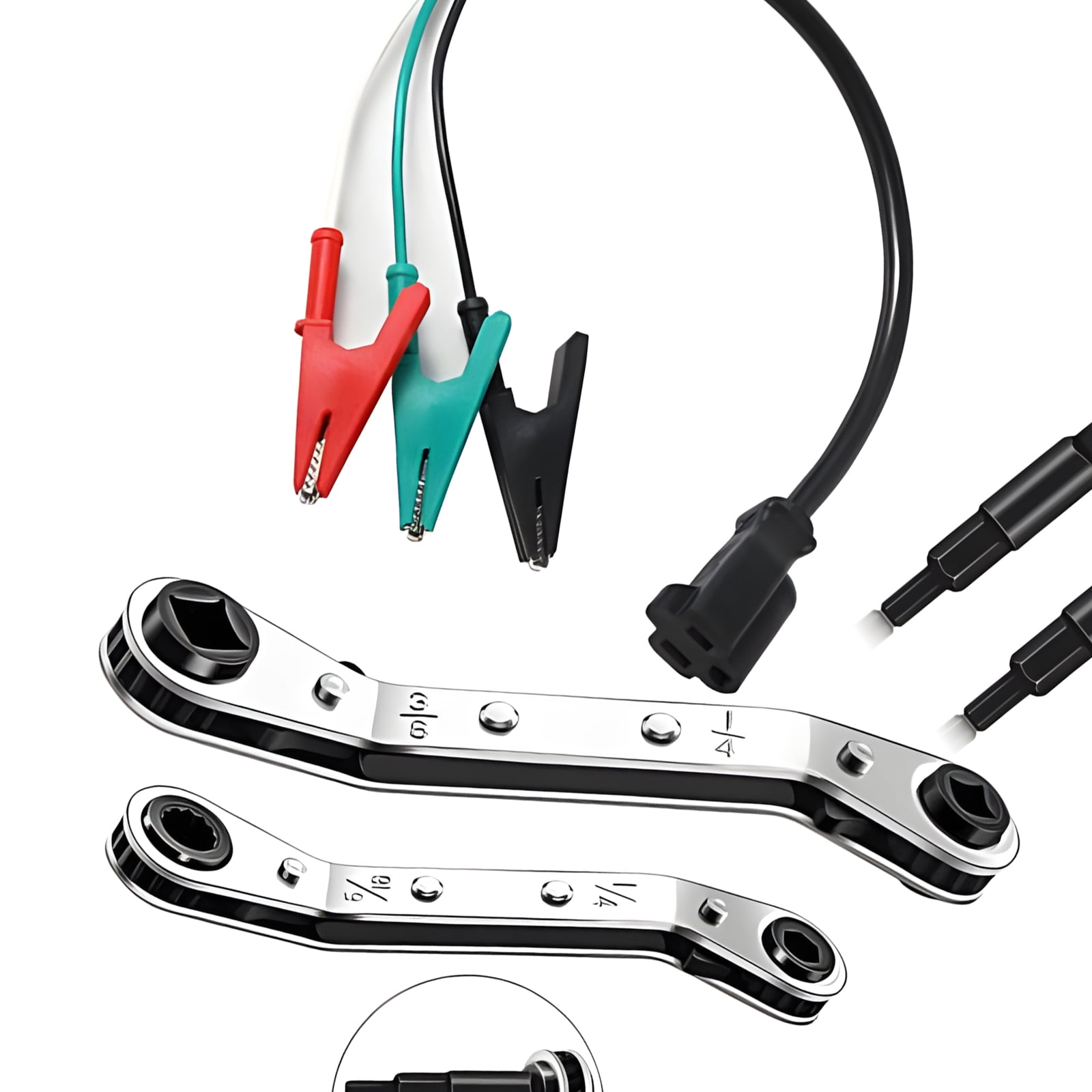 Compact Adjustable Wrench Assortment For Portable Use In HVAC And Industrial Applications