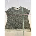 thumbnail image 2 of MSRP $40 Alfani Plus Size Printed Short-Sleeve Top Gray Size 3X, 2 of 3
