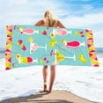 thumbnail image 2 of PHIGZNT Beach Towel Oversized, Microfiber Beach Towels 59"x27" Extra Large Beach Towel Microfiber Pool Towels for Beach Essentials, Camping Essentials, Cruise Ship Essentials, 2 of 8