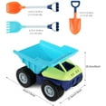 thumbnail image 2 of SHANNA Sand Truck, 13inch Kids Dump Truck Toy Large Play Car with Shovels for Outdoor/Indoor Beach Boys Girls Toddlers Aged 2 3 4 5 6, Green, 2 of 7