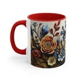 thumbnail image 3 of Gulf Coast Online 3D Floral Mug 11oz Ceramic Accent Coffee Mug Tea Cup Gift, 3 of 4