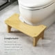 thumbnail image 5 of Matsuzay Taburete de bambú para baño, asiento antideslizante para caca, baño para niños embarazadas, banco en cuclillas para personas Type2 NO2, 5 of 6